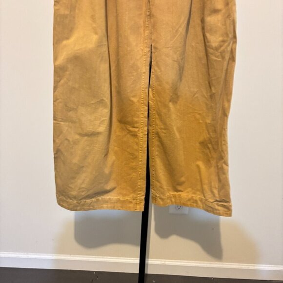 Free People Liberty Wide Leg Pleated Caramel Tan Pants - Picture 8 of 12